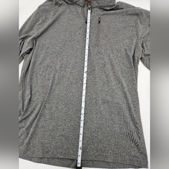 Ridgecut Toughwear Grey Quarter-Zip Performance Pullover Chest Pocket Size L - Picture 8 of 13